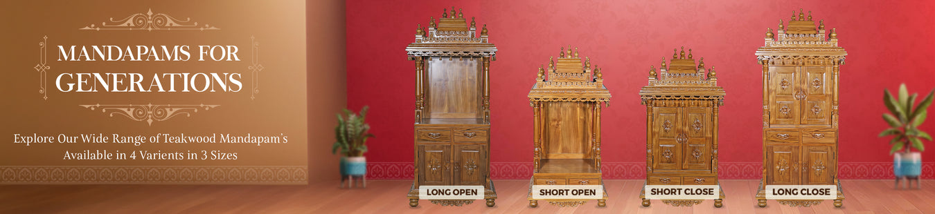 Beautiful Mandapam and Mandir for Spiritual Decoration and Worship