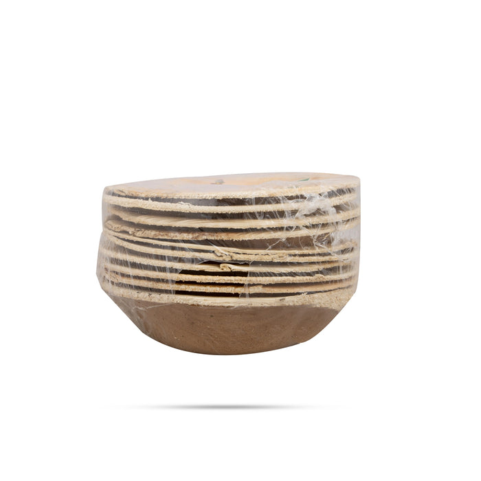 Areca Bowl & Plate | Areca Leaf Bowl/ Disposable Cups & Tray for Pooja
