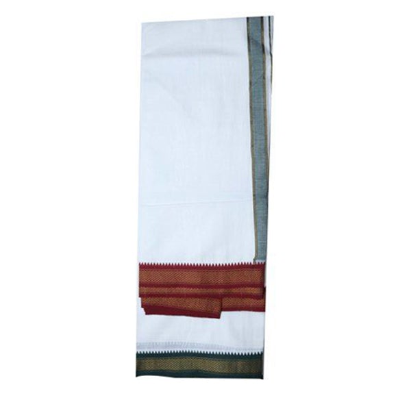 Vesti | Pattu Veshti/ Mayil Kan Design Dhoti for Men
