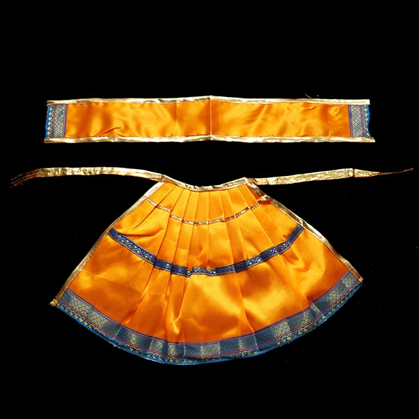 Amman Pavadai | Satin with Jari Border Mata Poshak/ Devi Vastra for Deity/ Assorted Colour
