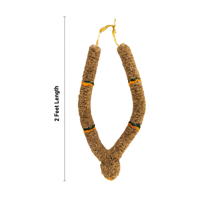 Vetiver Garland - 2 Feet | Vettiver Malai/ Vetti Veru Garland For Deity Decoration And Auspicious Pooja