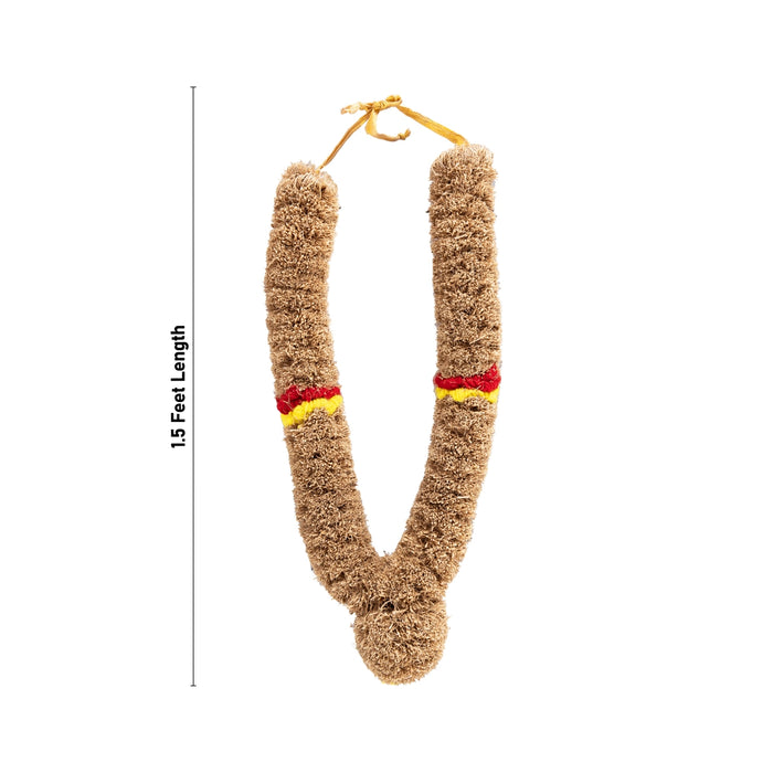 Vetiver Garland - 1.5 Feet | Vettiver Malai/ Vetti Veru Garland For Deity Decoration And Auspicious Pooja