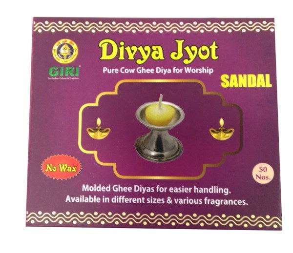 Giri Divya Jyot Cow Ghee Diya | Ghee Batti/ Ghee Wicks for Pooja