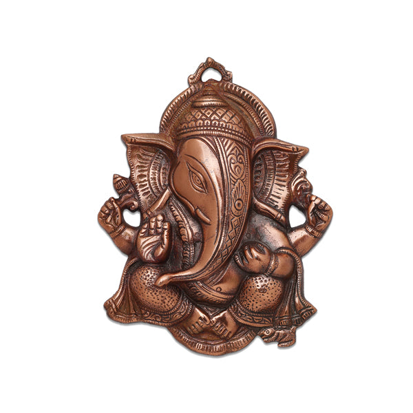 Wall Hanging - 10 Inches | Ganesh Design Door Hanger for Vastu/ Aluminium Material/ 360 Gms Approx