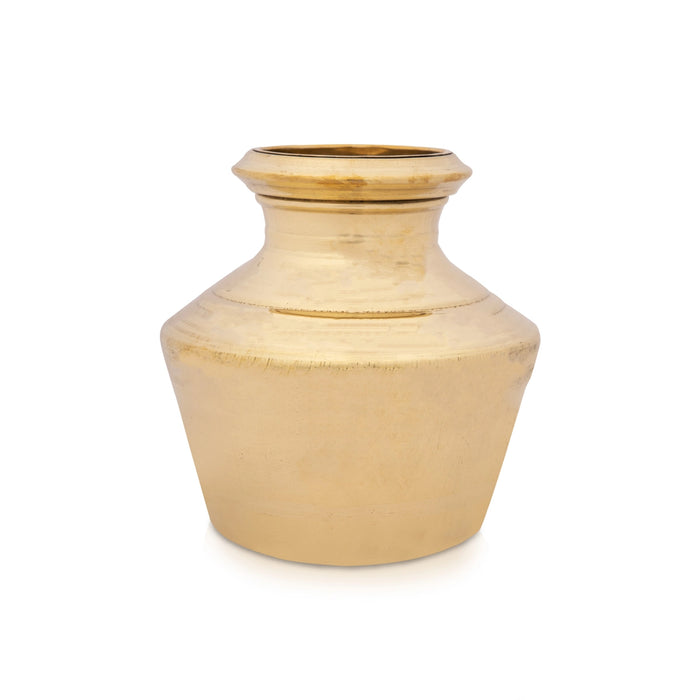 Kalash Pot - 8 x 4 Inches | Brass Kalash/ Pooja Pot for Home