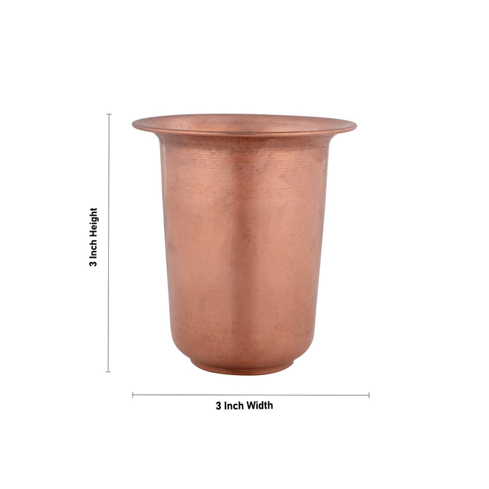 Coffee Tumbler - 3 x 3 Inches | Copper Tumbler/ Copper Cup for Home