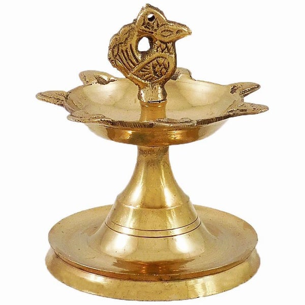 Brass Lamp | 7 Face Vilakku/ Brass Diya/ 7 Face Lamp for Pooja