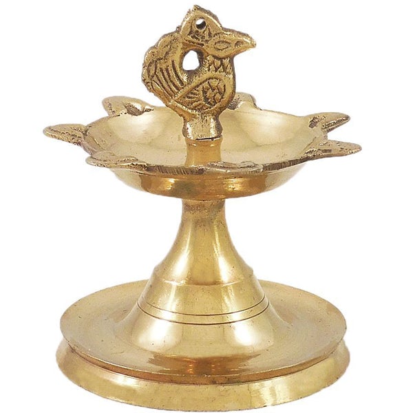 Brass Lamp | 7 Face Vilakku/ Brass Diya/ 7 Face Lamp for Pooja