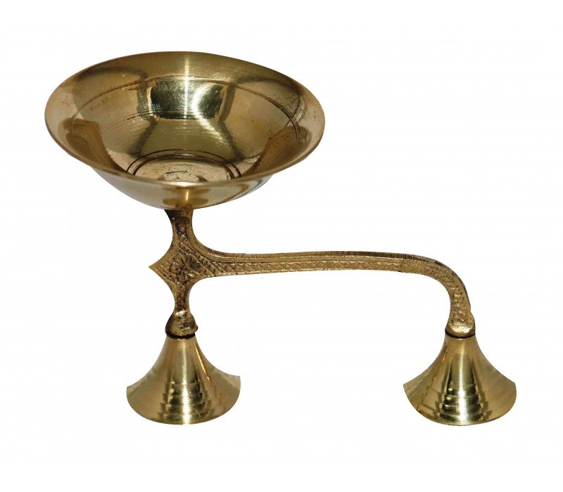 Brass Dhoopkal | Sambrani Dhoop Stand/ Loban Holder for Pooja