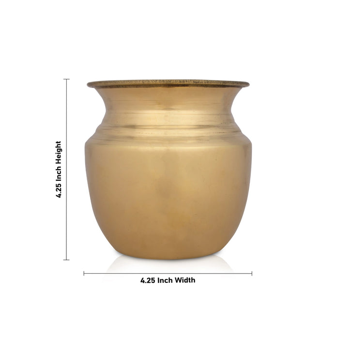Brass Chombu - 4 Inches | Lota/ Pooja Pot/ Kalash for Home/ 185 Gms Approx