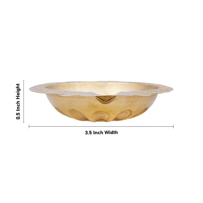 Brass Agal Deep | Brass Diya/ Vilakku/ Kartik Lamp for Pooja