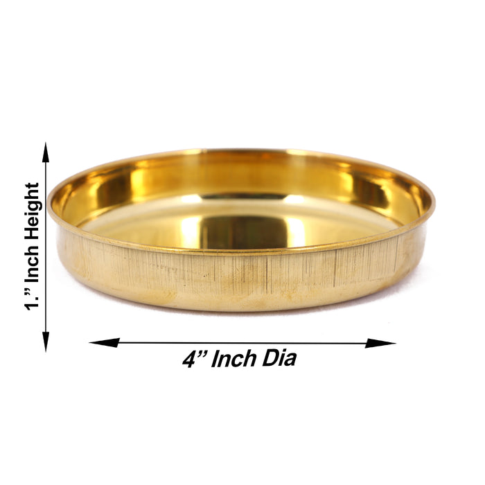 Brass Plate | Thali Plate/ Khumcha Plate/ Pooja Plate for Home