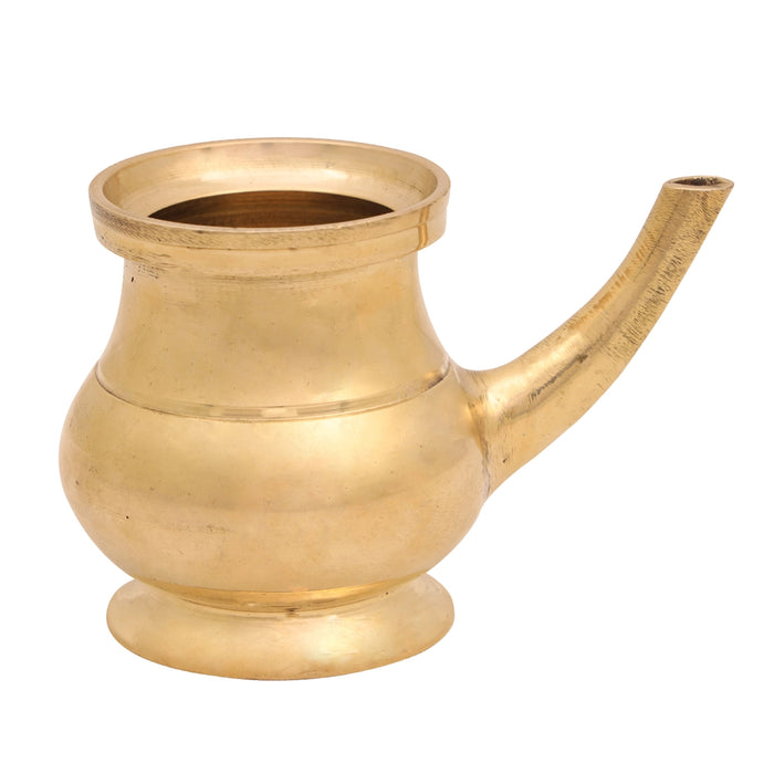 Kamandal - 2.75 x 5 Inches | Brass Kamandalam/ Brass Kindi for Pooja