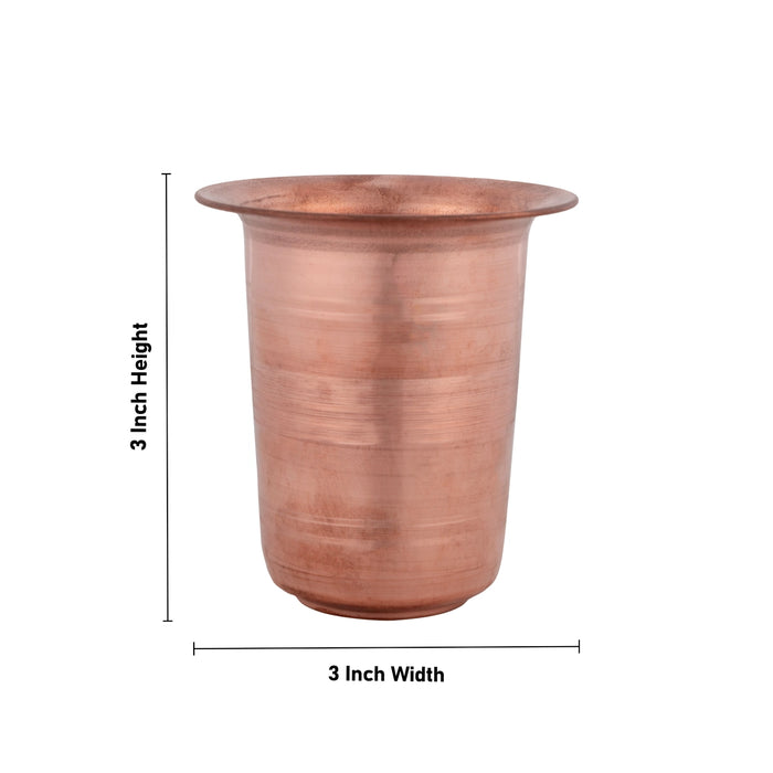 Coffee Tumbler - 3 x 3 Inches | Copper Cup/ Copper Tumbler for Home