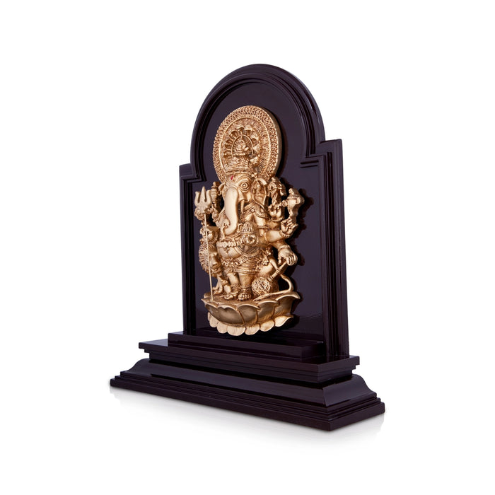 Subha Drishti Ganapathi Statue - 13 x 11 Inches | Polyresin Idol/ Ganesha Idol for Home