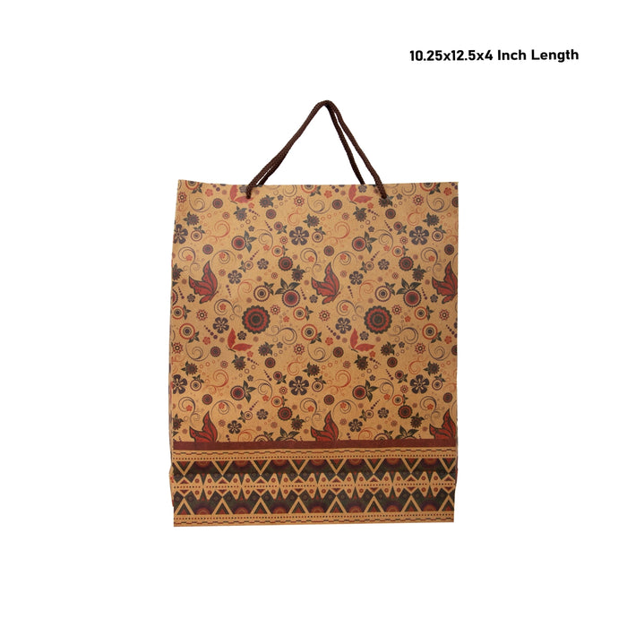 Paper Bag - 10.25 x 12.5 x 4 Inches | Gift Bag/ Carry Bag for Wedding