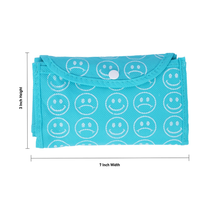 Folding Bag - 3 x 7 Inches | Foldable Travel Bag/ Foldable Tote Bag for Women/ Assorted Colour