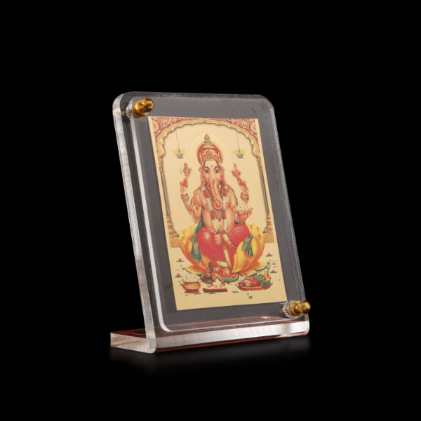 Acrylic Car Stand - 2.5 x 1.5 Inches | Showpiece for Car Dashboard/ Gifts/ Random Design