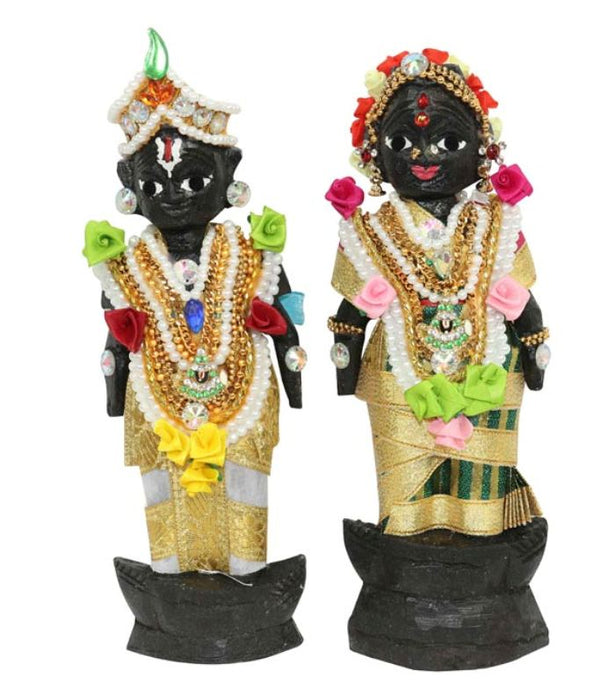 Decorative Marapachi Bommai Pair | Wooden Statue/ Kalyana Madisar Marapachi Doll for Home Decor