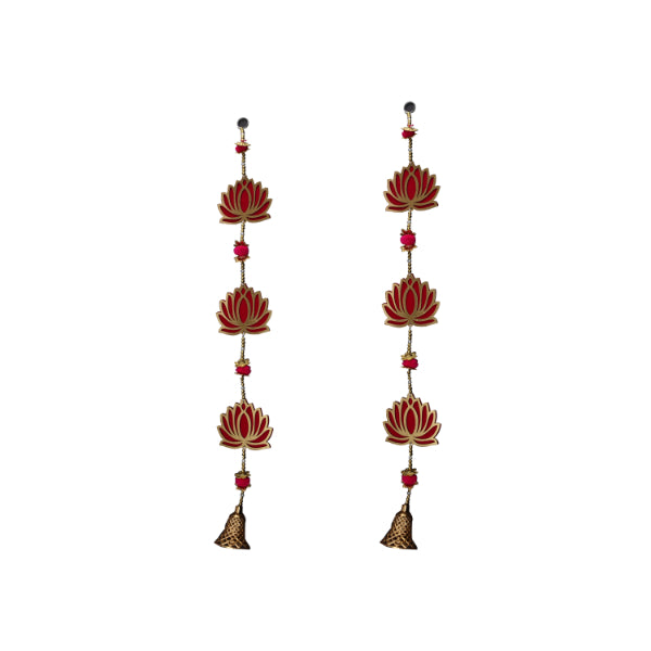 Wall Hanging- 29 Inch | Lotus Wall Hanger for Home & Office Decor/ Two Pieces Set