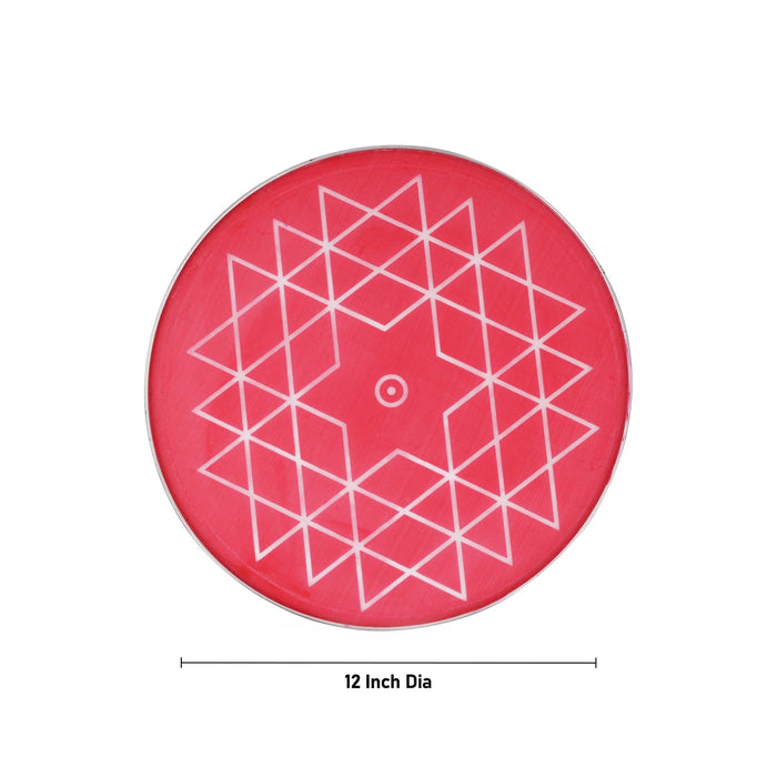 Rangoli Stensil - 12 Inches | Aishwaryam Kolam Stencil/ Rangoli Jali/ Rangoli Stencils for Floor
