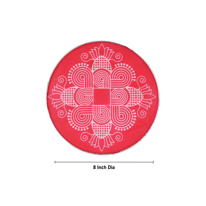 Rangoli Stensil - 8 Inches | Kolam Stencil/ Rangoli Jali/ Rangoli Stencil for Floor Decor