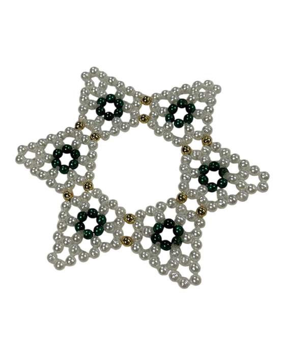 Rangoli - 10 Inches | Muggulu Designs/ Rangoli Kolam for Pooja Decor/ Moti Bead Rangoli