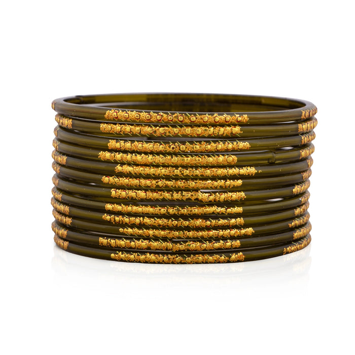Glass Bangles | Glass Chudi/ Glass Kada/ 2 Dozen/ Lahthi for Women/ Assorted Colour