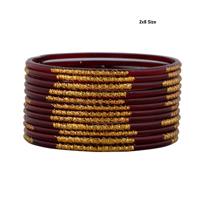 Glass Bangles | Glass Chudi/ Glass Kada/ 2 Dozen/ Lahthi for Women/ Assorted Colour