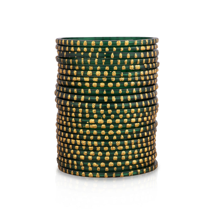 Glass Bangles - Size 2 X 2 Inches | 2 Dozen/ Glass Chudi/ Glass Jewelry For Traditional Wear