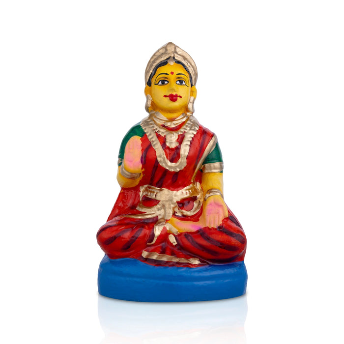 Gowri for Ganesh Chaturthi - 6 X 4 Inches | Golu Doll/ Navaratri Golu Statue/ Gombe For Festive Display