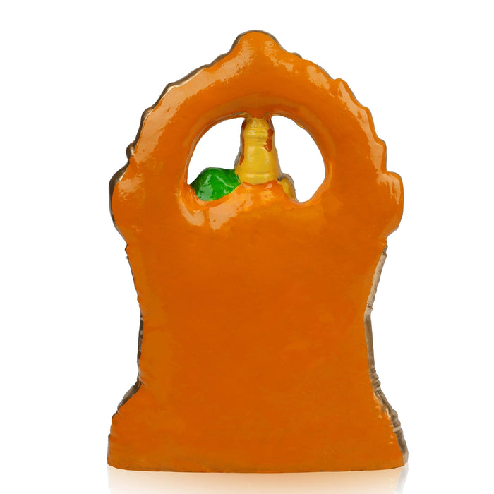 Kamakshi Idol With Arch Clay Golu Bommai - 9 X 6 Inches | Navratri Gombe/ Giri Golu Doll For Navaratri Decor