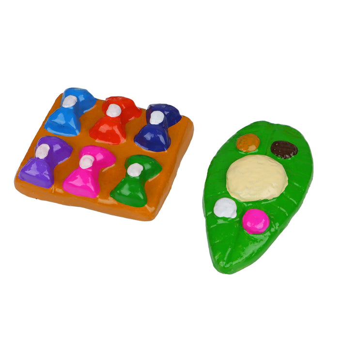 Ayyappan Irumudi Kattu Clay Golu Bommai Set - 7 x 3.5 Inches | Giri Golu Doll/ Navaratri Golu Bomma/Gombe