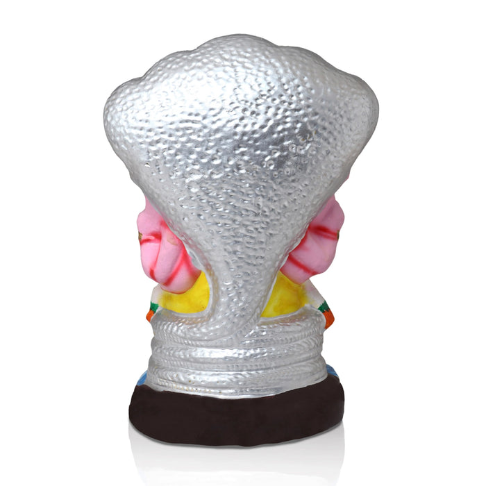 Lakshmi Narasimha Idol Clay Golu Bommai - 10 X 6 Inches | Navratri Gombe/ Giri Golu Doll For Navaratri Decor