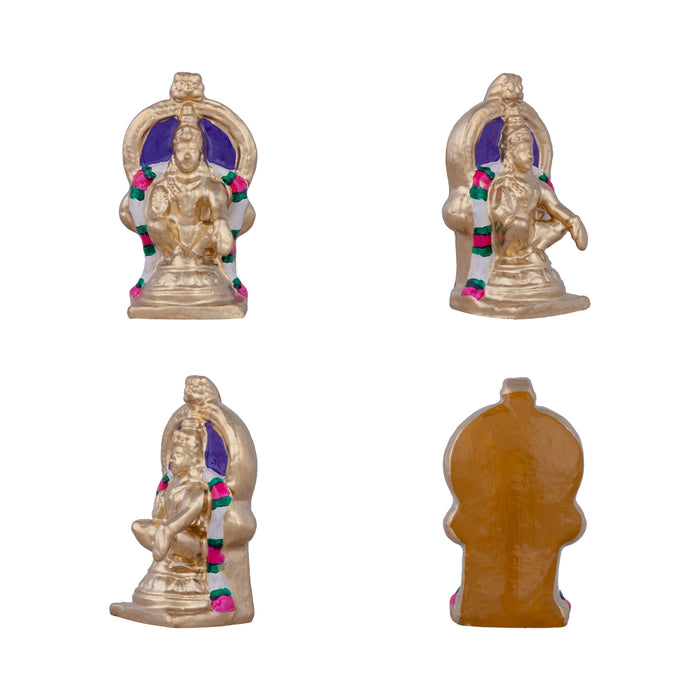 Ayyappan Pooja Clay Golu Bommai Set - 12 x 7.5 Inches | Giri Golu Doll/ Navaratri Golu Bomma/Gombe/Bommai