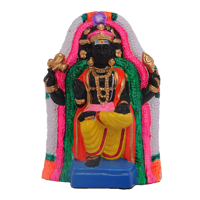 Dakshina Murthy Clay Golu Bommai - 9 x 6.5 Inches | Giri Golu Doll/ Navaratri Golu Bomma/Gombe/Bommai