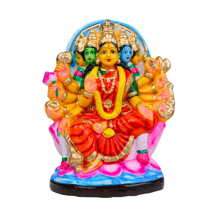 Gayatri Devi Clay Golu Bommai - 12 x 8 Inches | Giri Golu Doll/ Navaratri Golu Bomma/Gombe/Bommai