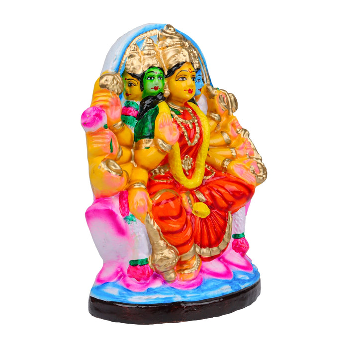 Gayatri Devi Clay Golu Bommai - 12 x 8 Inches | Giri Golu Doll/ Navaratri Golu Bomma/Gombe/Bommai