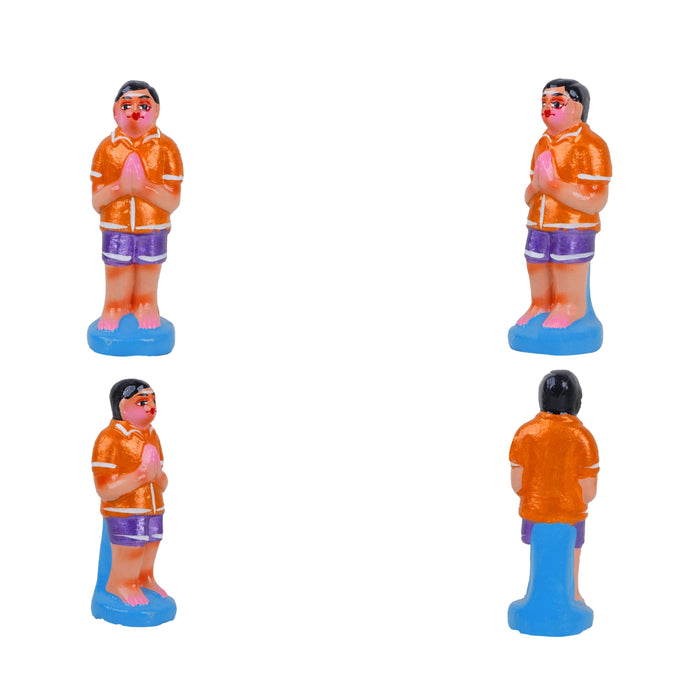 Dhanvantari Murti Clay Golu Bommai Set - 12 X 7.5 Inches | Navratri Gombe/ Golu Doll For Navaratri Decor