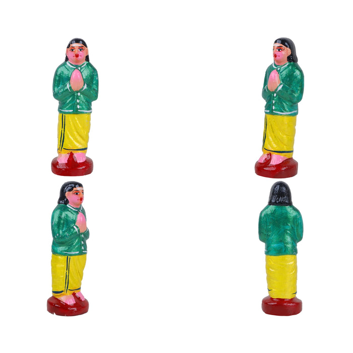 Dhanvantari Murti Clay Golu Bommai Set - 12 X 7.5 Inches | Navratri Gombe/ Golu Doll For Navaratri Decor