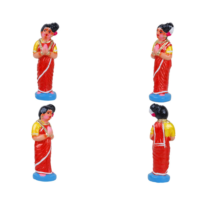 Dhanvantari Murti Clay Golu Bommai Set - 12 X 7.5 Inches | Navratri Gombe/ Golu Doll For Navaratri Decor