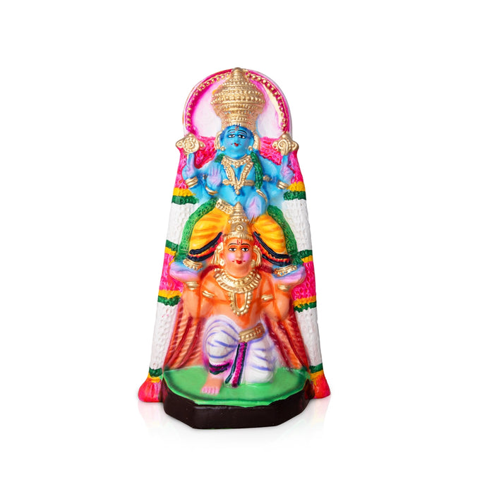 Garuda Vahana Paper Mache Golu Bommai - 12 x 6 Inches | Giri Golu Doll/ Navaratri Golu Bomma/Gombe/Bommai
