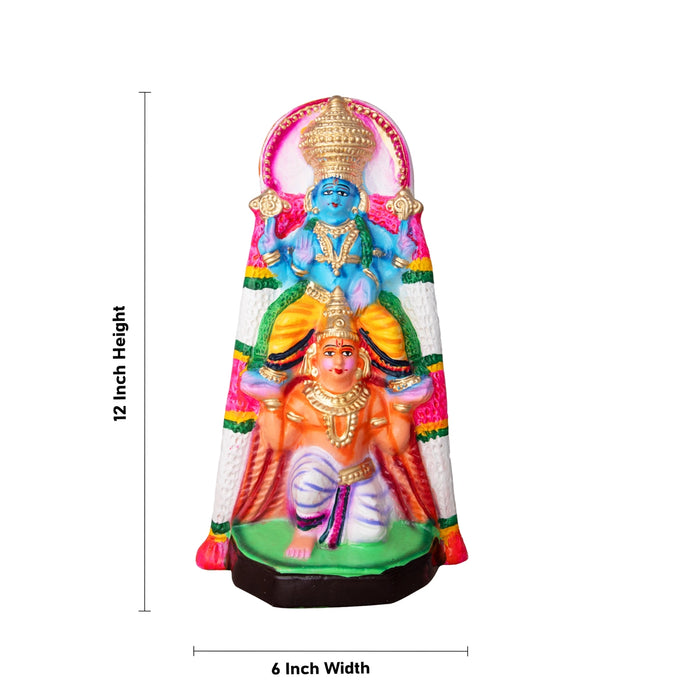 Garuda Vahana Paper Mache Golu Bommai - 12 x 6 Inches | Giri Golu Doll/ Navaratri Golu Bomma/Gombe/Bommai