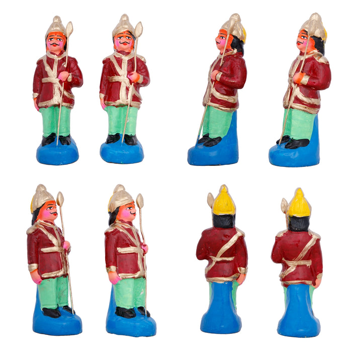Ravana Darbar Clay Golu Bommai Set - 12 x 10 Inches | Giri Golu Doll/ Navaratri Golu Bomma/Gombe/Bommai