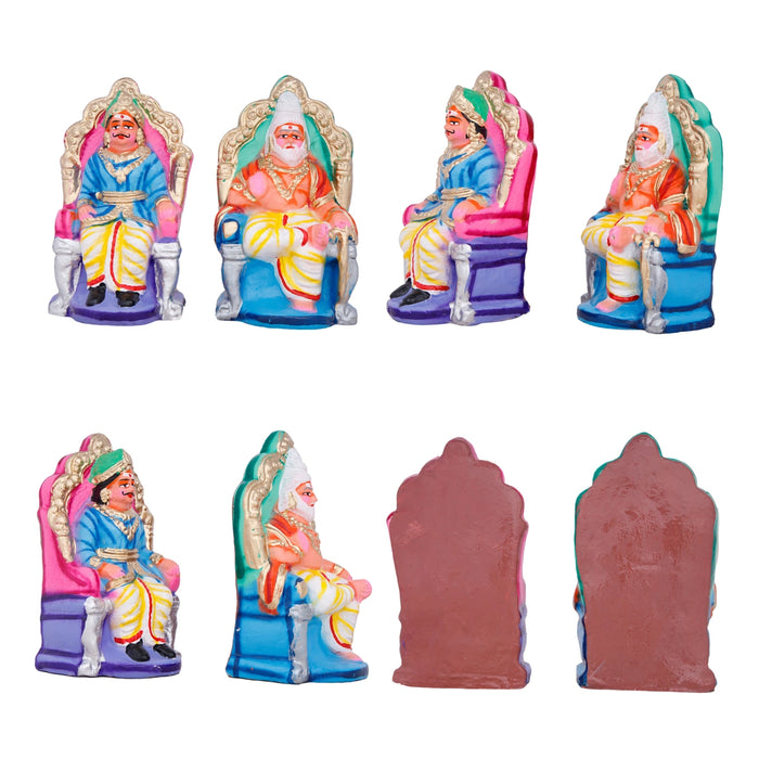 Ravana Darbar Clay Golu Bommai Set - 12 x 10 Inches | Giri Golu Doll/ Navaratri Golu Bomma/Gombe/Bommai