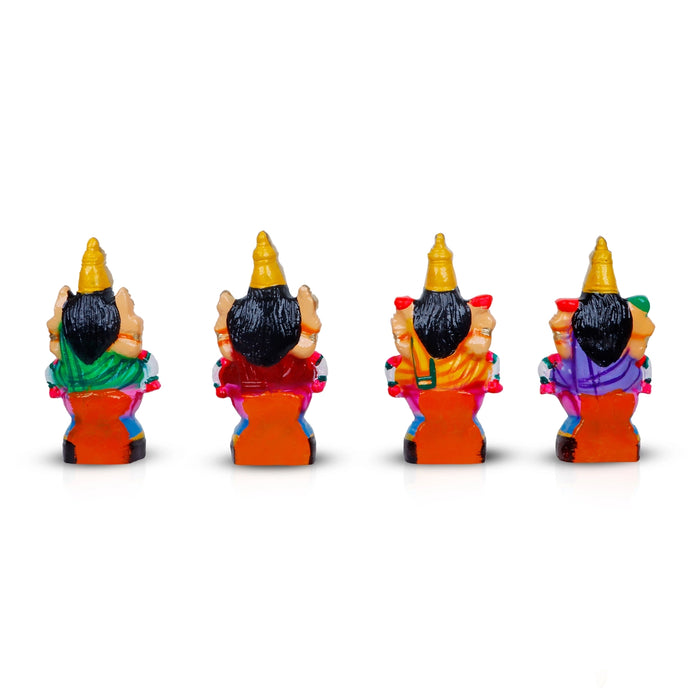 Ashtalakshmi Idol Clay Golu Bommai Set - 6 X 5.25 Inches | Navratri Gombe/ Giri Golu Doll For Navaratri Decor