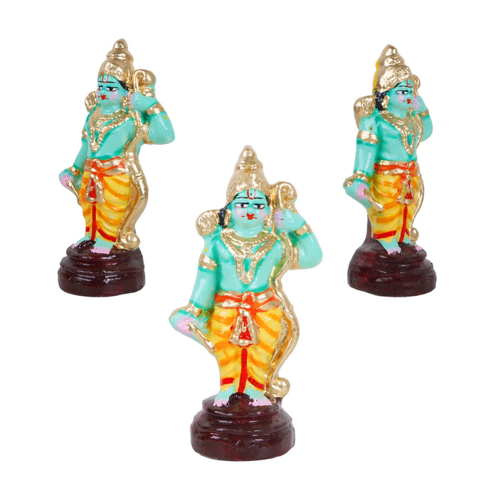 Dasavatharam Clay Golu Bommai Set - 7 x 3.5 Inches | Giri Golu Doll/ Navaratri Golu Bomma/Gombe/Bommai