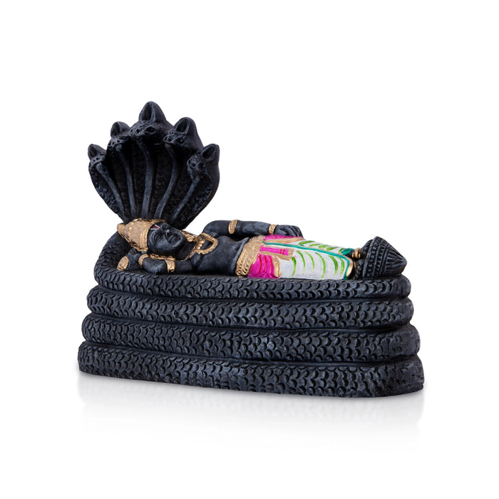 Sri Ranganathar Statue Clay Golu Bommai - 7 X 9 Inches | Navratri Gombe/ Giri Golu Doll For Navaratri Decor