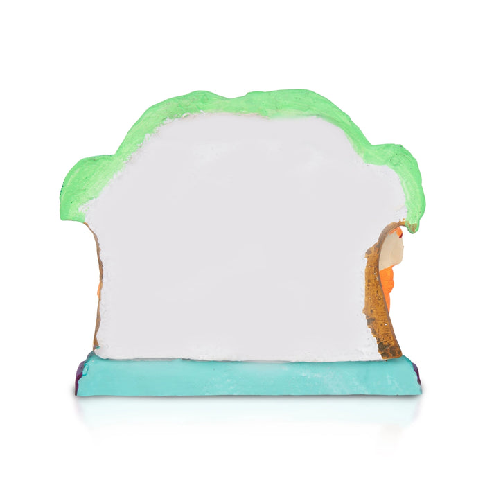 Rama Idol With Lakshman Sita Doing Shiva Pooja Clay Golu Bommai-7 X 8.5 Inches | Navratri Gombe/ Giri Golu Doll