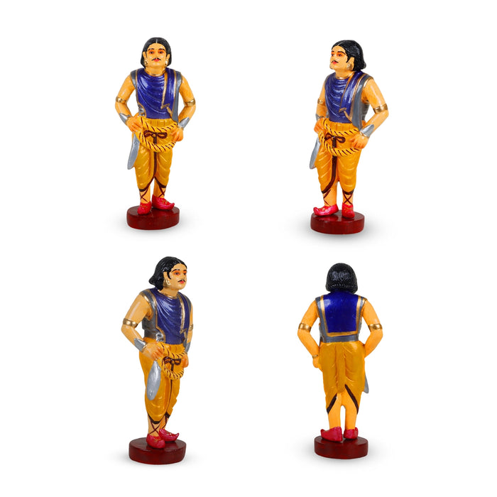 Ponniyin Selvan Clay Golu Bommai Set - 9 x 4.5 Inches | Giri Golu Doll/ Navaratri Golu Bomma/Gombe/Bommai